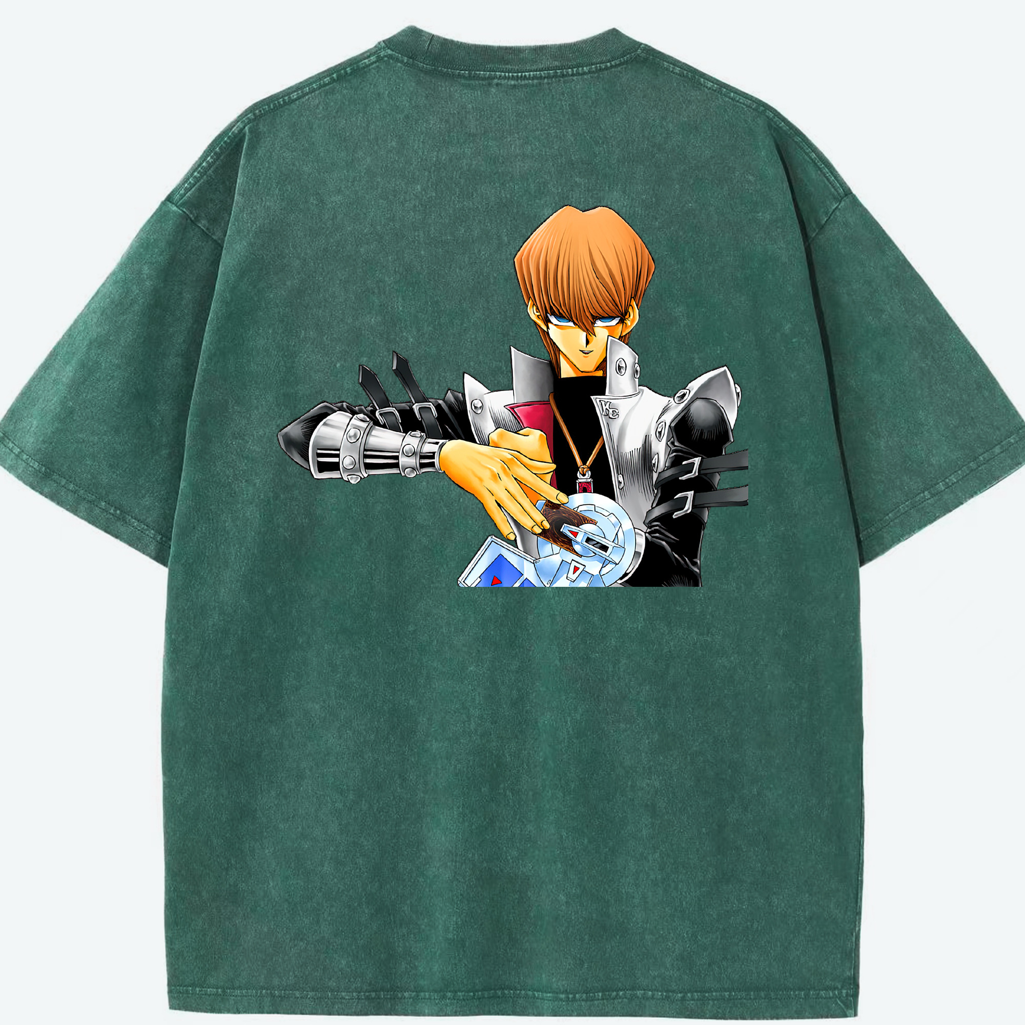 （画像用） 遊☆戯☆王 Yu-Gi-Oh! 綿100% ヴィンテージ風 半袖Tシャツ（背面プリント）